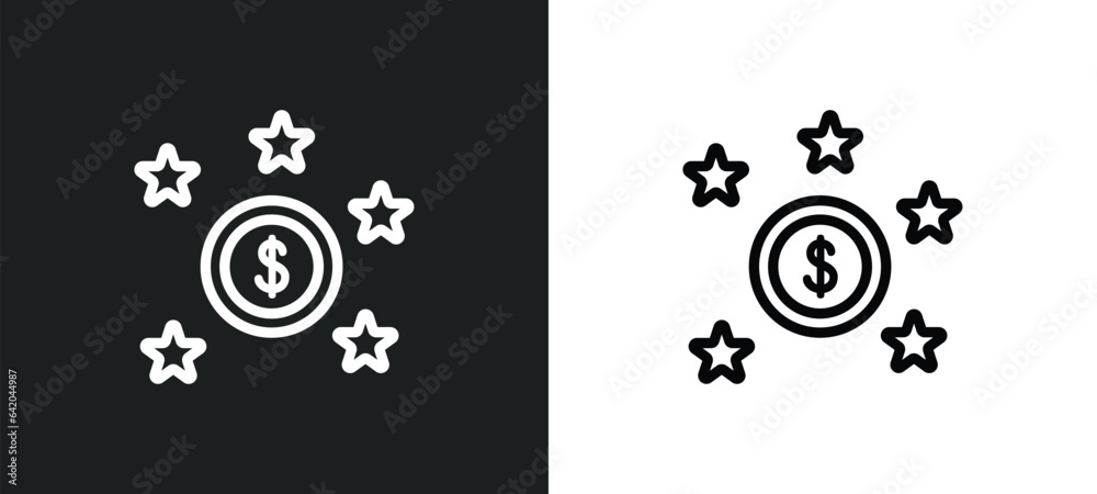 new icon isolated in white and black colors. new outline vector icon from e commerce and payment collection for web, mobile apps and ui. new icon isolated in white and black colors. new outline vector icon from e commerce and payment collection for web, mobile apps and ui.