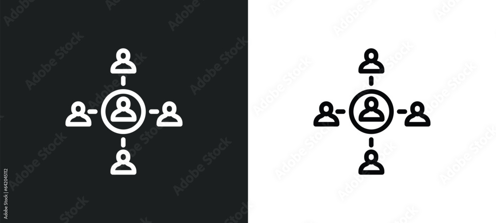 sociology icon isolated in white and black colors. sociology outline vector icon from e learning and education collection for web, mobile apps and ui. sociology icon isolated in white and black colors. sociology outline vector icon from e learning and education collection for web, mobile apps and ui.
