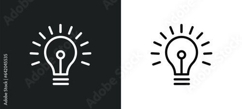 having an idea icon isolated in white and black colors. having an idea outline vector icon from education collection for web, mobile apps and ui.