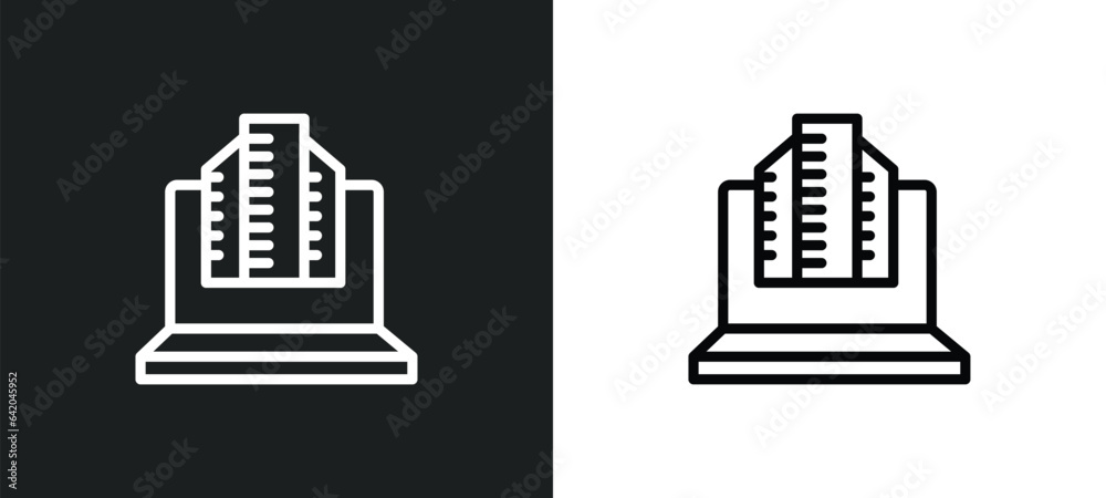enterprise icon isolated in white and black colors. enterprise outline vector icon from marketing collection for web, mobile apps and ui. enterprise icon isolated in white and black colors. enterprise outline vector icon from marketing collection for web, mobile apps and ui.