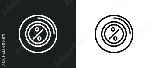 ratio icon isolated in white and black colors. ratio outline vector icon from marketing collection for web, mobile apps and ui.