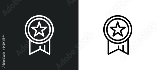 recommendation icon isolated in white and black colors. recommendation outline vector icon from marketing collection for web, mobile apps and ui.