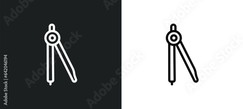 calibration icon isolated in white and black colors. calibration outline vector icon from measurement collection for web, mobile apps and ui.