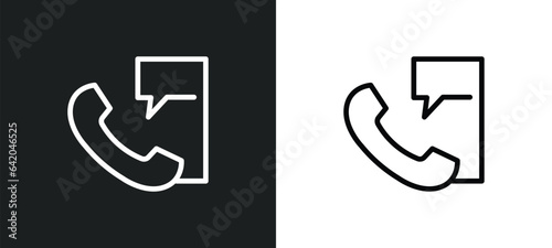 emergency call icon isolated in white and black colors. emergency call outline vector icon from medical collection for web, mobile apps and ui.