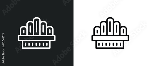 church of the holy family icon isolated in white and black colors. church of the holy family outline vector icon from monuments collection for web, mobile apps and ui.