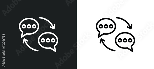 translate icon isolated in white and black colors. translate outline vector icon from multimedia collection for web, mobile apps and ui.