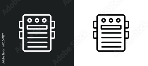 guitar pedal icon isolated in white and black colors. guitar pedal outline vector icon from music collection for web, mobile apps and ui.