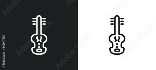 violoncello icon isolated in white and black colors. violoncello outline vector icon from music collection for web, mobile apps and ui.