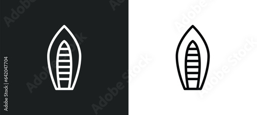 port and starboard icon isolated in white and black colors. port and starboard outline vector icon from nautical collection for web, mobile apps ui.