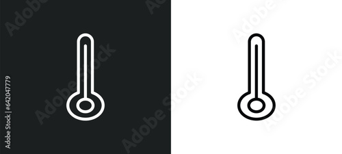 low temperature icon isolated in white and black colors. low temperature outline vector icon from networking collection for web, mobile apps and ui.