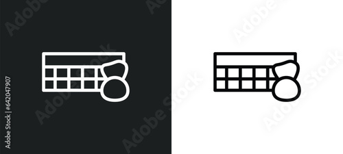 loto icon isolated in white and black colors. loto outline vector icon from other collection for web, mobile apps and ui.