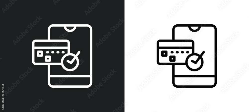 mobile web icon isolated in white and black colors. mobile web outline vector icon from payment collection for web, mobile apps and ui. mobile web icon isolated in white and black colors. mobile web outline vector icon from payment collection for web, mobile apps and ui.