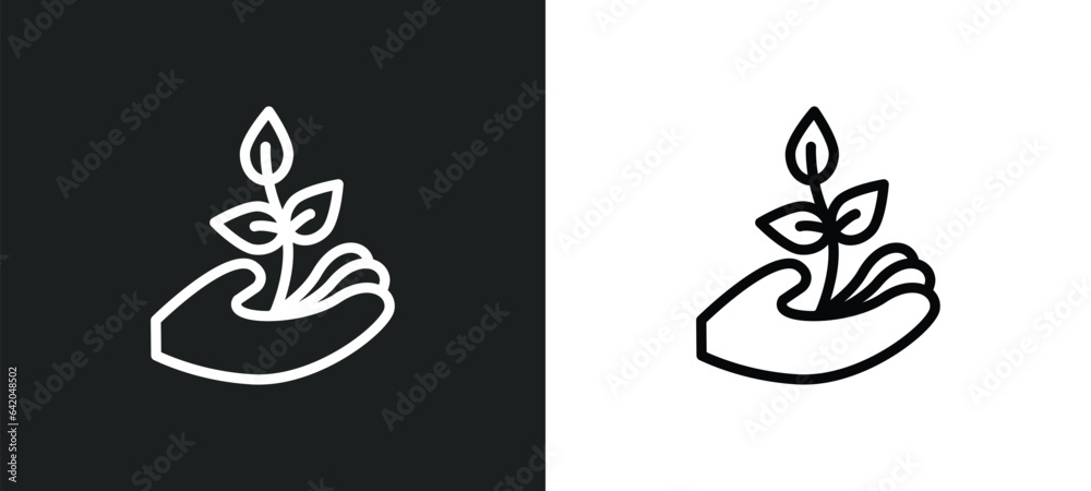 environment icon isolated in white and black colors. environment outline vector icon from people skills collection for web, mobile apps and ui. environment icon isolated in white and black colors. environment outline vector icon from people skills collection for web, mobile apps and ui.