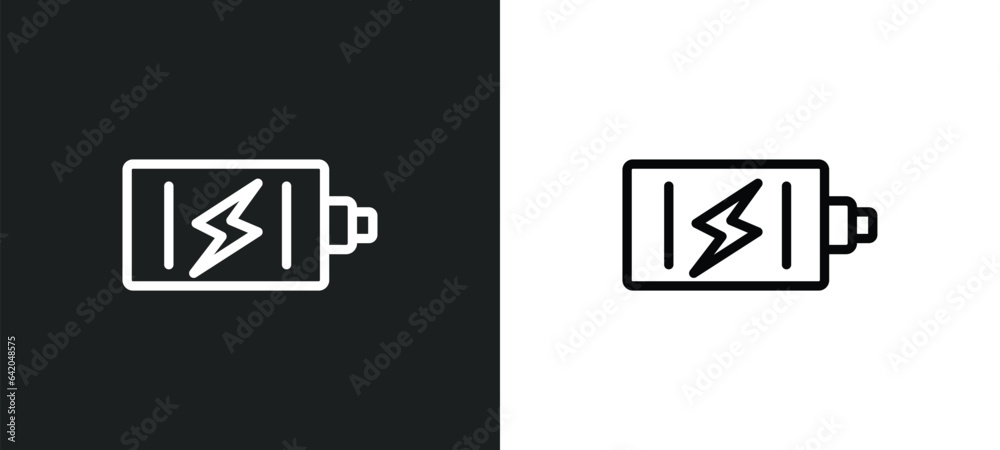 carging icon isolated in white and black colors. carging outline vector icon from photography collection for web, mobile apps and ui. carging icon isolated in white and black colors. carging outline vector icon from photography collection for web, mobile apps and ui.