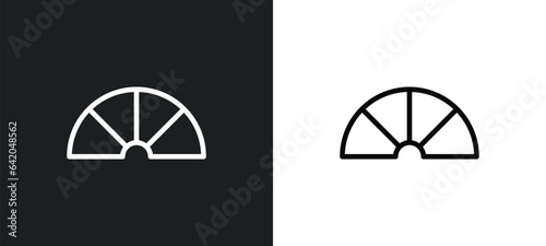metering icon isolated in white and black colors. metering outline vector icon from photography collection for web, mobile apps and ui.