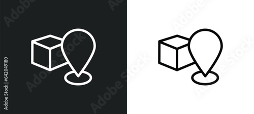 qibla icon isolated in white and black colors. qibla outline vector icon from religion collection for web, mobile apps and ui.
