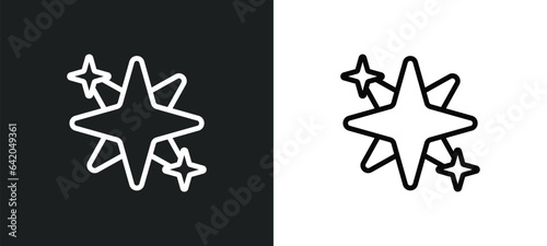 holy star icon isolated in white and black colors. holy star outline vector icon from religion collection for web, mobile apps and ui.