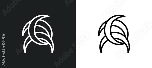odin icon isolated in white and black colors. odin outline vector icon from religion collection for web, mobile apps and ui.
