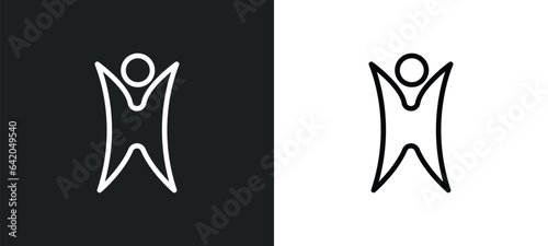 humanism icon isolated in white and black colors. humanism outline vector icon from religion collection for web, mobile apps and ui.