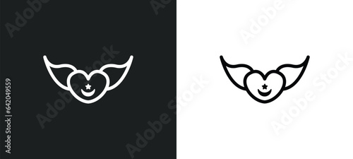 sufism icon isolated in white and black colors. sufism outline vector icon from religion collection for web, mobile apps and ui. photo