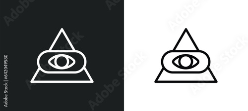 cao dai icon isolated in white and black colors. cao dai outline vector icon from religion collection for web, mobile apps and ui.