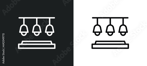 light stimulation icon isolated in white and black colors. light stimulation outline vector icon from sauna collection for web, mobile apps and ui.