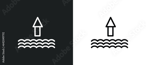 tide icon isolated in white and black colors. tide outline vector icon from season collection for web, mobile apps and ui.