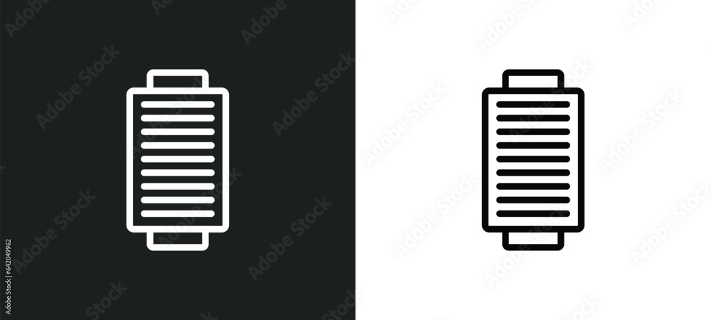 thread spool icon isolated in white and black colors. thread spool outline vector icon from sew collection for web, mobile apps and ui. thread spool icon isolated in white and black colors. thread spool outline vector icon from sew collection for web, mobile apps and ui.