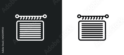 handloom icon isolated in white and black colors. handloom outline vector icon from sew collection for web, mobile apps and ui.