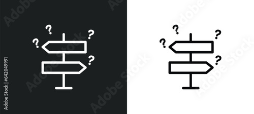 lost icon isolated in white and black colors. lost outline vector icon from signaling collection for web, mobile apps and ui.