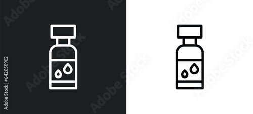 sunscreen icon isolated in white and black colors. sunscreen outline vector icon from summer collection for web, mobile apps and ui.
