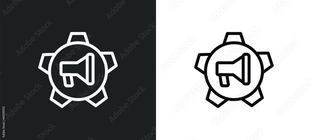 marketing automation icon isolated in white and black colors. marketing automation outline vector icon from technology collection for web, mobile apps and ui. marketing automation icon isolated in white and black colors. marketing automation outline vector icon from technology collection for web, mobile apps and ui.
