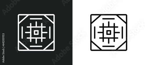 pixels per inch icon isolated in white and black colors. pixels per inch outline vector icon from technology collection for web, mobile apps and ui.