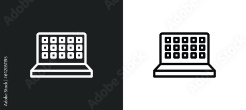 web apps icon isolated in white and black colors. web apps outline vector icon from technology collection for web, mobile apps and ui.