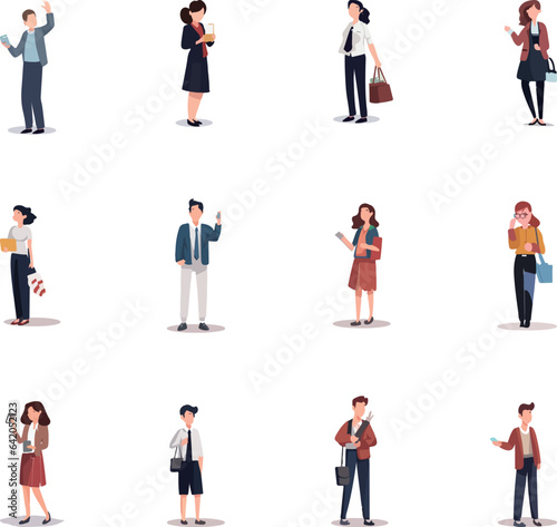 A wide variety of people with a wide range of jobs
