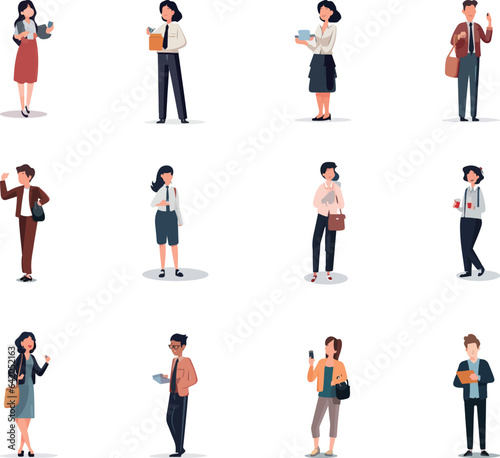 A wide variety of people with a wide range of jobs