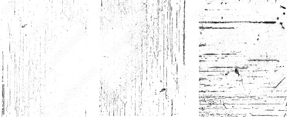 Fototapeta premium Grunge Urban Backgrounds set.Texture Vector.Dust Overlay Distress Grain ,Simply Place illustration over any Object to Create grungy Effect .abstract,splattered , dirty, texture for your design. 