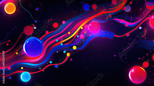 Abstract neon fractal wallpaper with space © Ziyan Yang