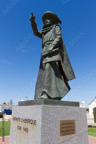 Sculpture of Enrique of Sagres, Algarve, Portugal