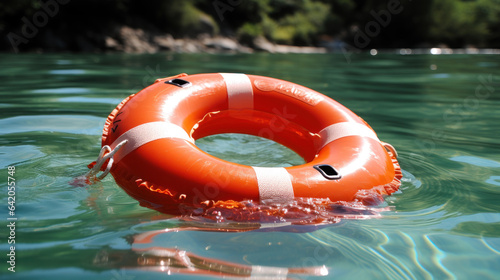Lifebuoy flotation device, crucial for water safety and rescue operations