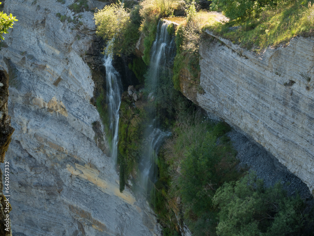Fototapeta premium Gujuli waterfall, Alava, Basque Country, Spain