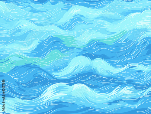 An Illustration Of Ocean Waves