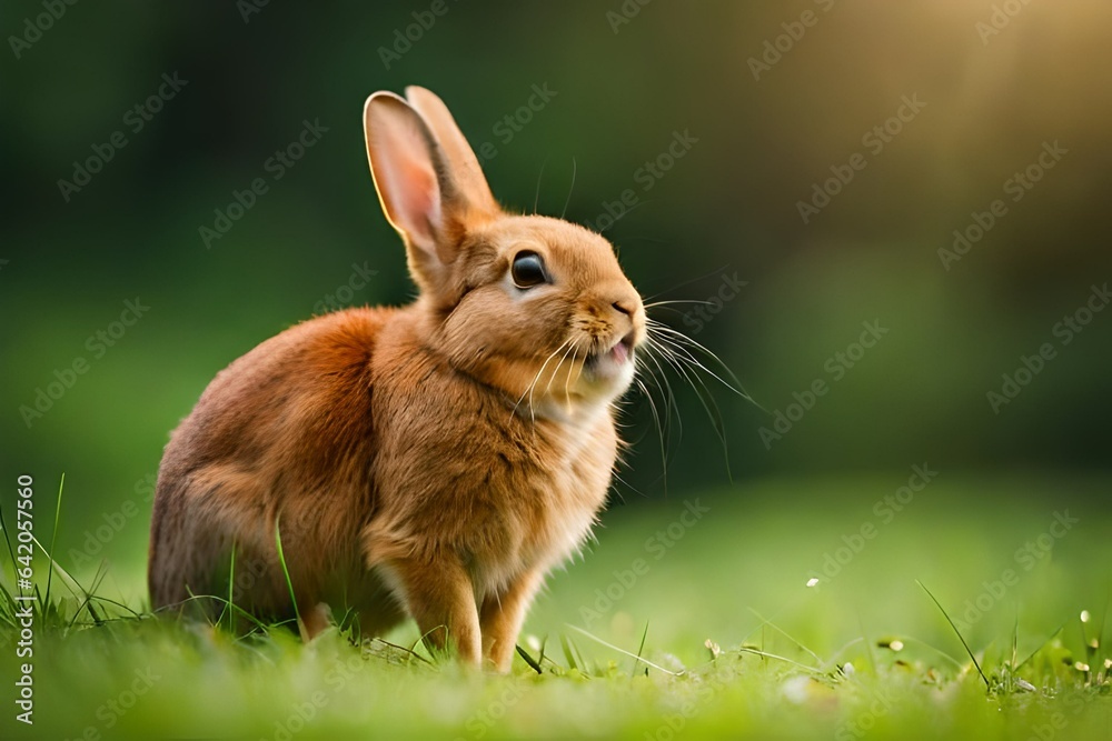 Fototapeta premium rabbit in the grass