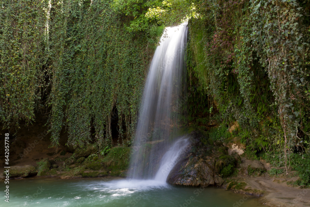 Waterfall in Tobera, Trespaderne, Castilla y Leon, Spain Waterfall in Tobera, Trespaderne, Castilla y Leon, Spain