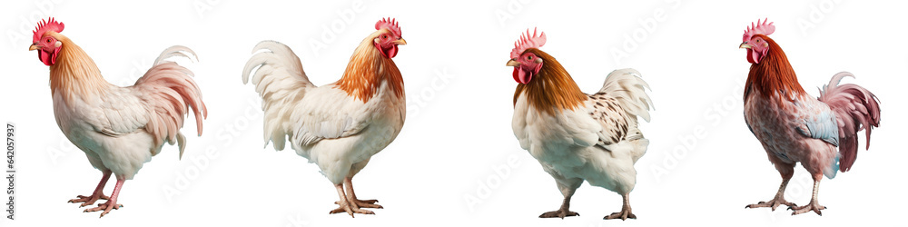 transparent background with brahma chicken in the foreground