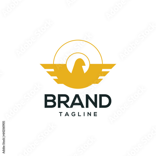 Bold and strong phoenix bird logo design.