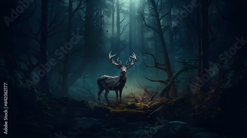 deer in the woods © Sadia