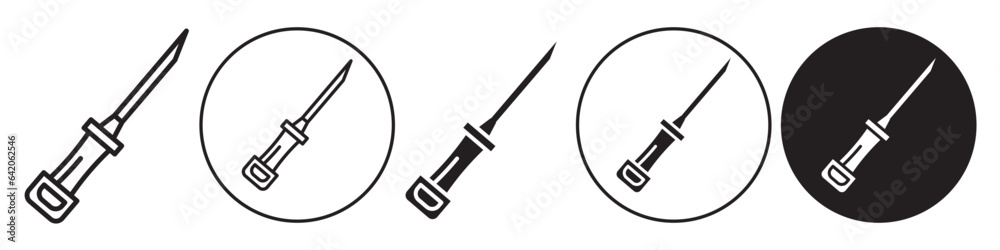 Catheter Device Icon. medical health treatment procedure tool symbol. Syringe tube with needle use in cardiovascular, urological, gastrointestinal, neurovascular and ophthalmic patient. Injection sign Catheter Device Icon. medical health treatment procedure tool symbol. Syringe tube with needle use in cardiovascular, urological, gastrointestinal, neurovascular and ophthalmic patient. Injection sign