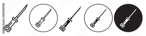 Catheter Device Icon. medical health treatment procedure tool symbol. Syringe tube with needle use in cardiovascular, urological, gastrointestinal, neurovascular and ophthalmic patient. Injection sign