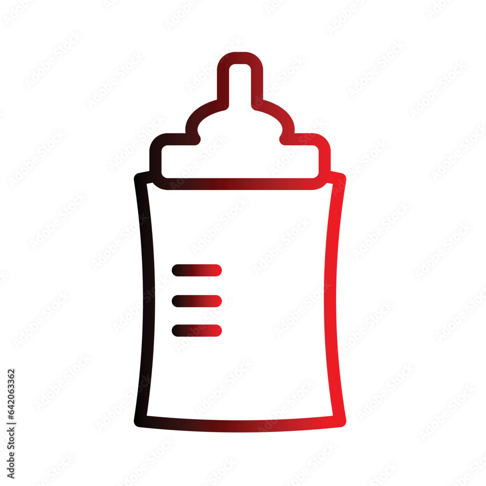 Bottle Milk Dot Icon Bottle Milk Dot Icon